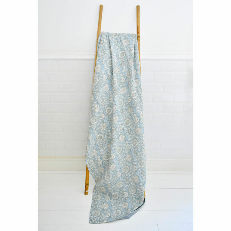 Kantha Throw Cornflour