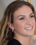 Carolyn Sparkle Hoop Earrings