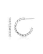 Carolyn Sparkle Hoop Earrings