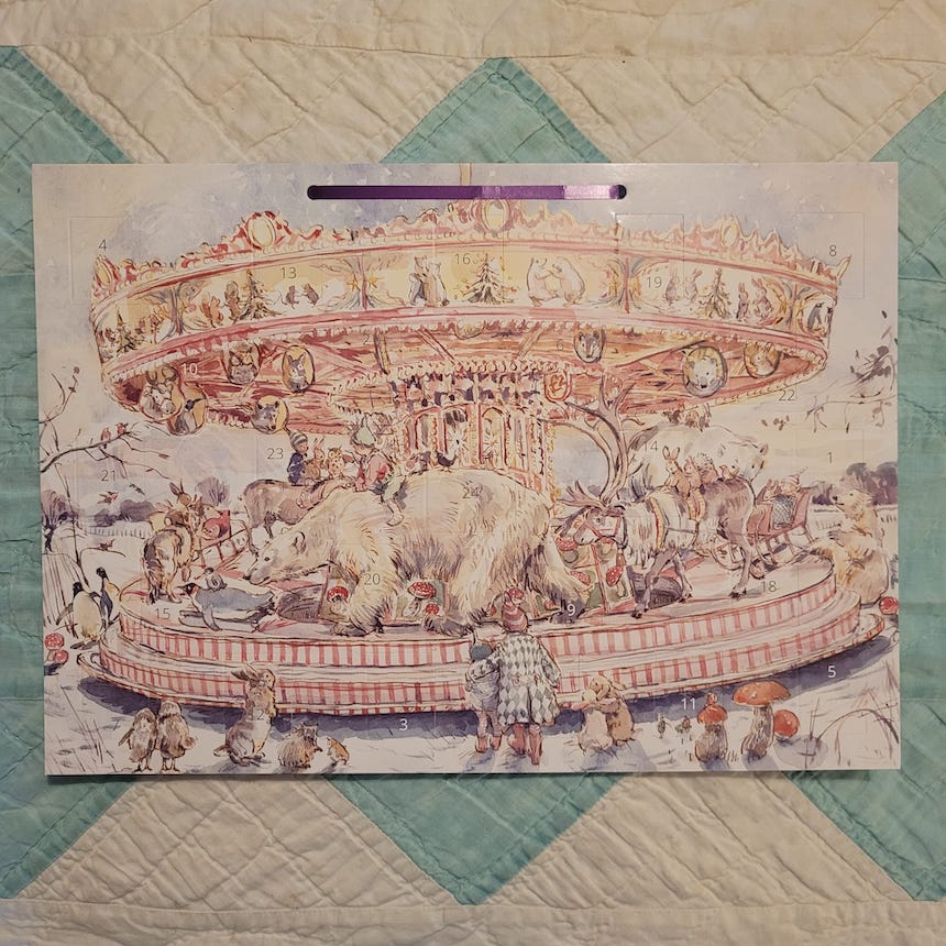Christmas Carousel Advent Calendar