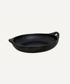Chamba Black Clay Roasting Dish | Colombian Pottery