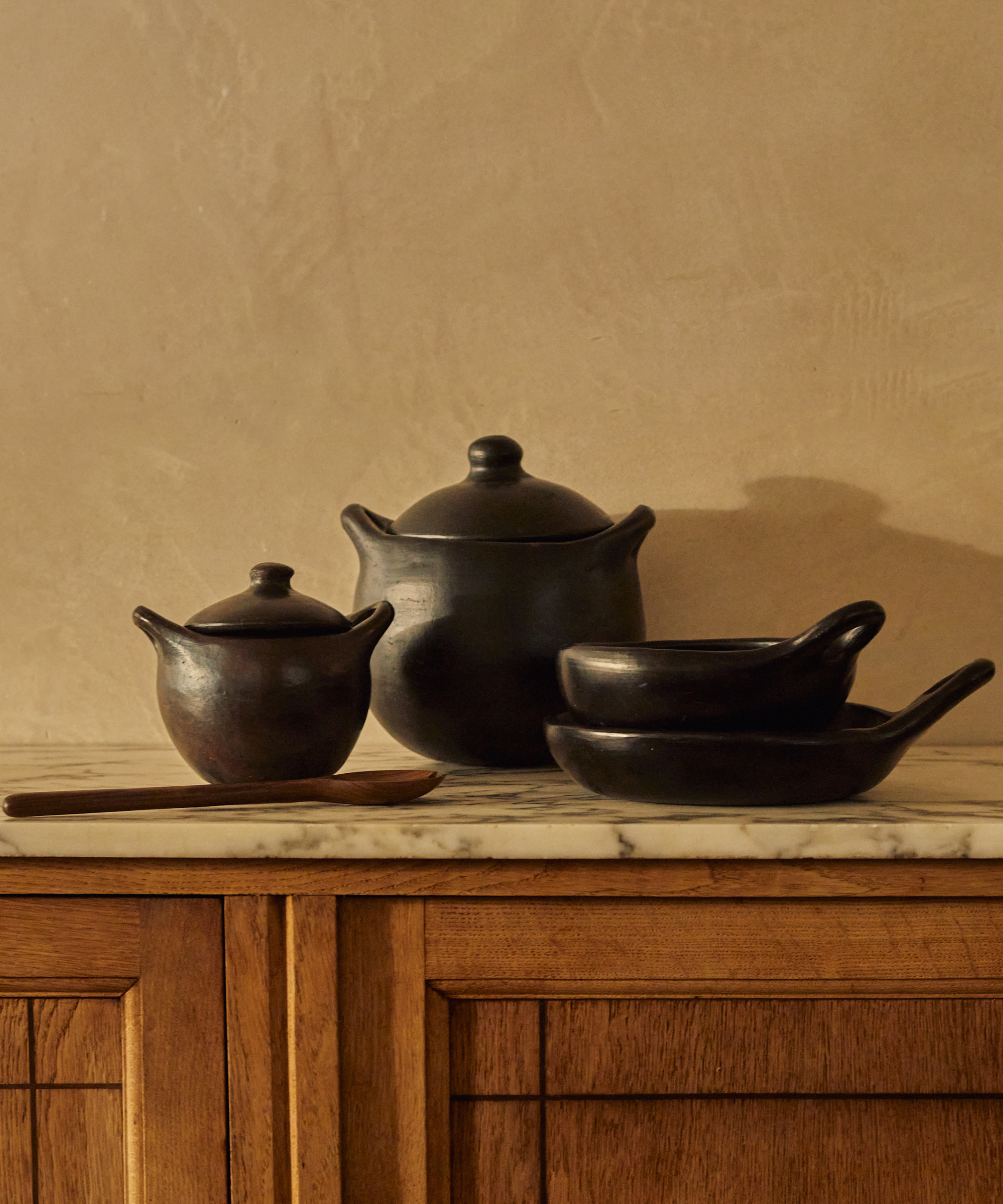 Chamba Black Clay Cocotte | Colombian Pottery