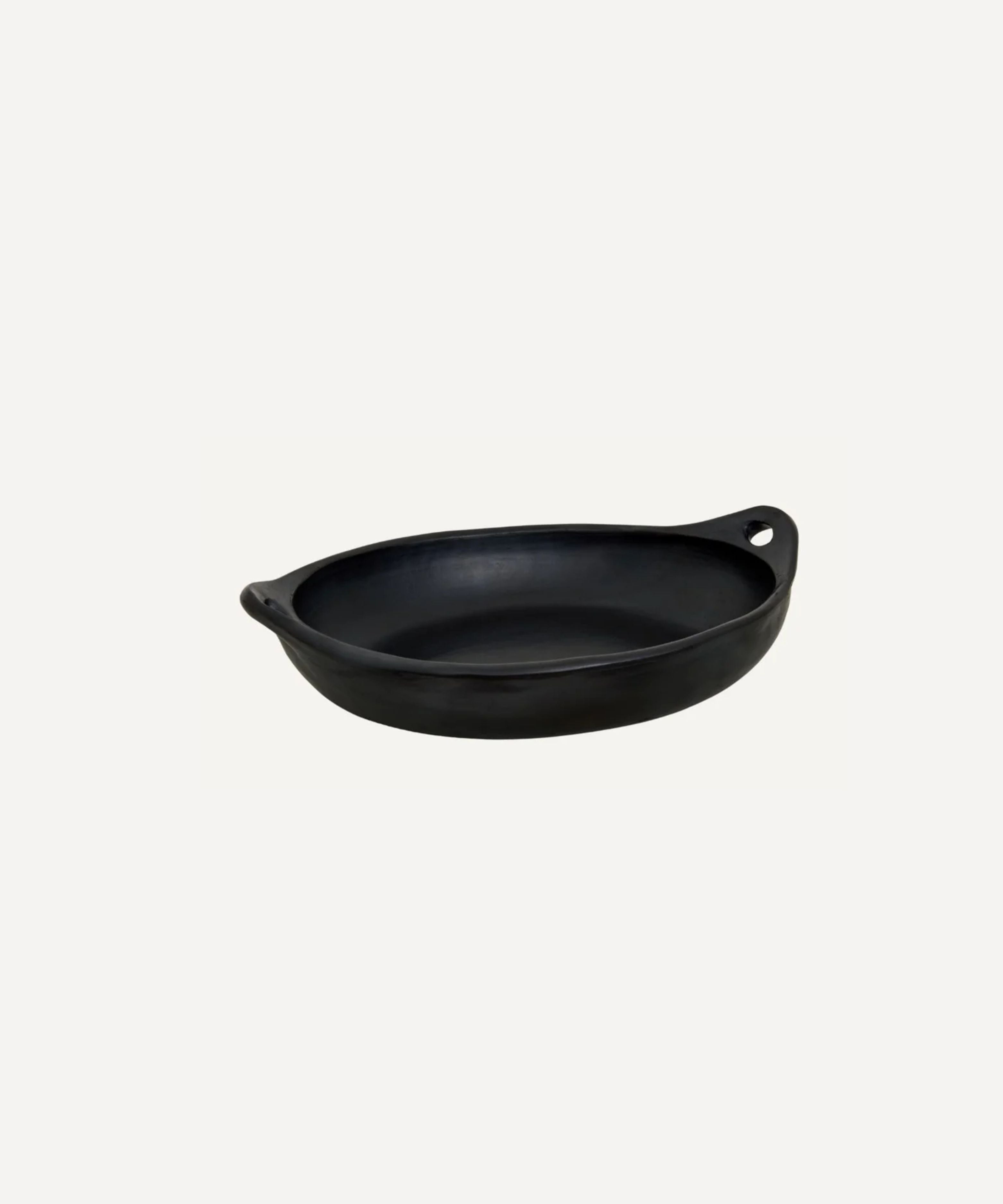 Chamba Black Clay Roasting Dish | Colombian Pottery