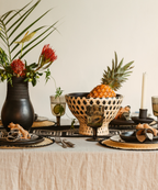 Selva Bowl | Handwoven Tetera Palm & Black Clay, Natural & Black