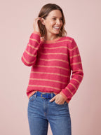 Emma Colourful Striped Mohair & Merino Knit Jumper
