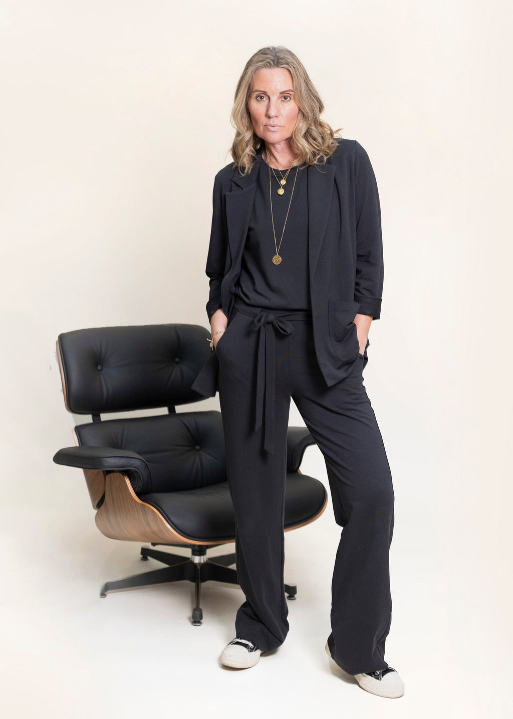 CIRCE soft blazer, charcoal