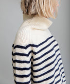 Chibbles Striped Funnel Neck