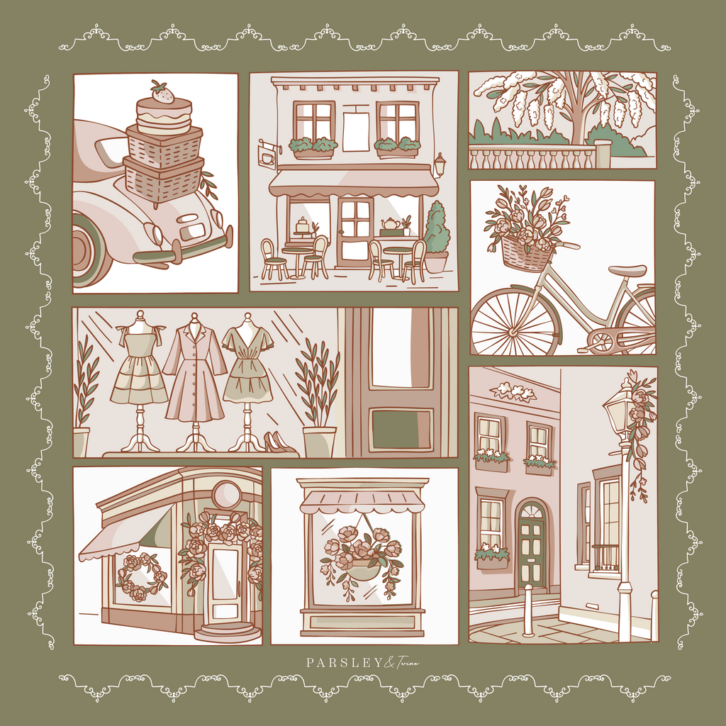 Medium Herb Chelsea Scarf