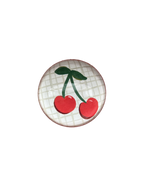 Cherries Glass Paperweight