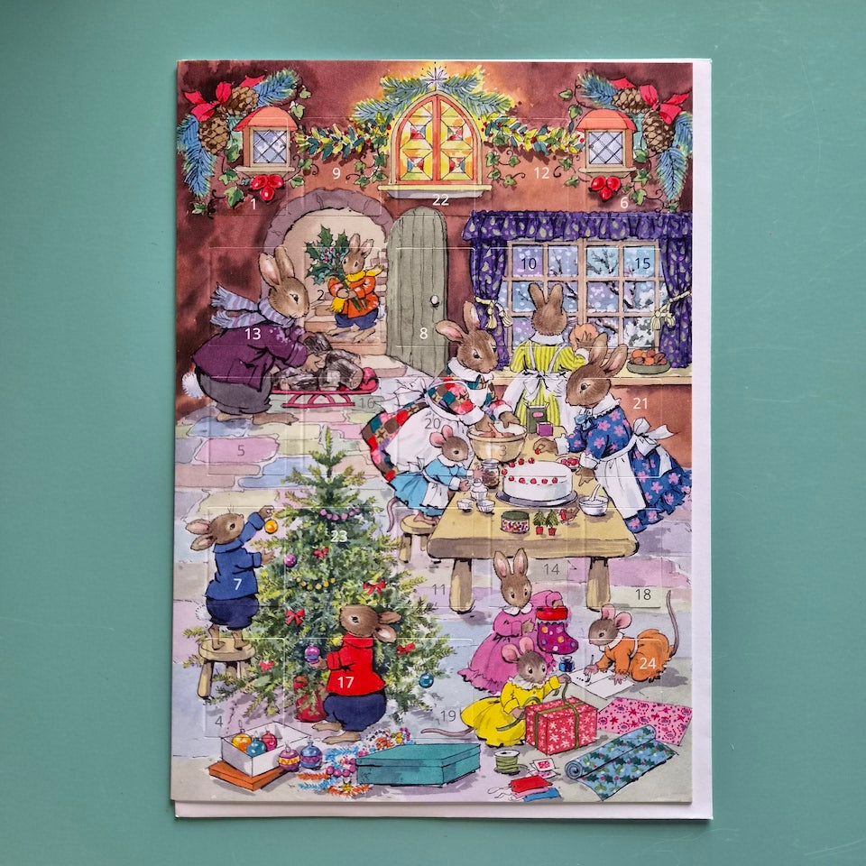 Christmas Eve Advent Calendar Card