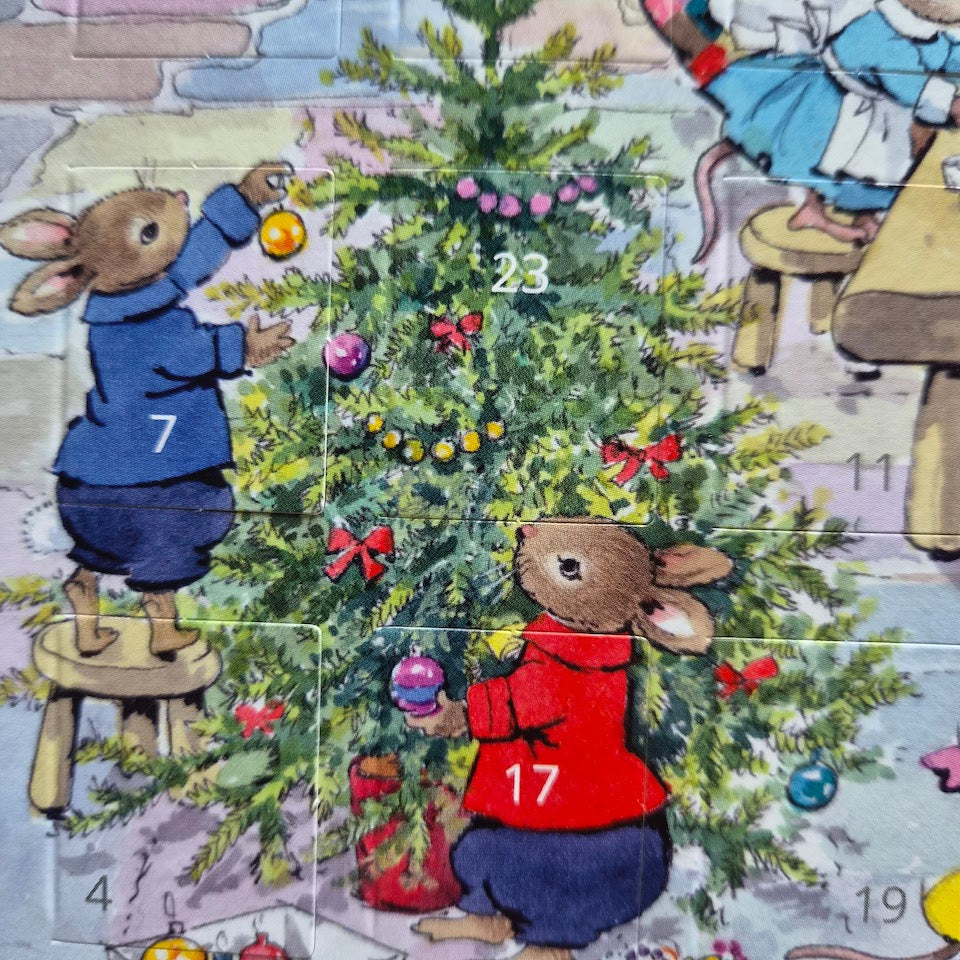 Christmas Eve Advent Calendar Card