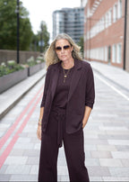 CIRCE soft blazer, burgundy