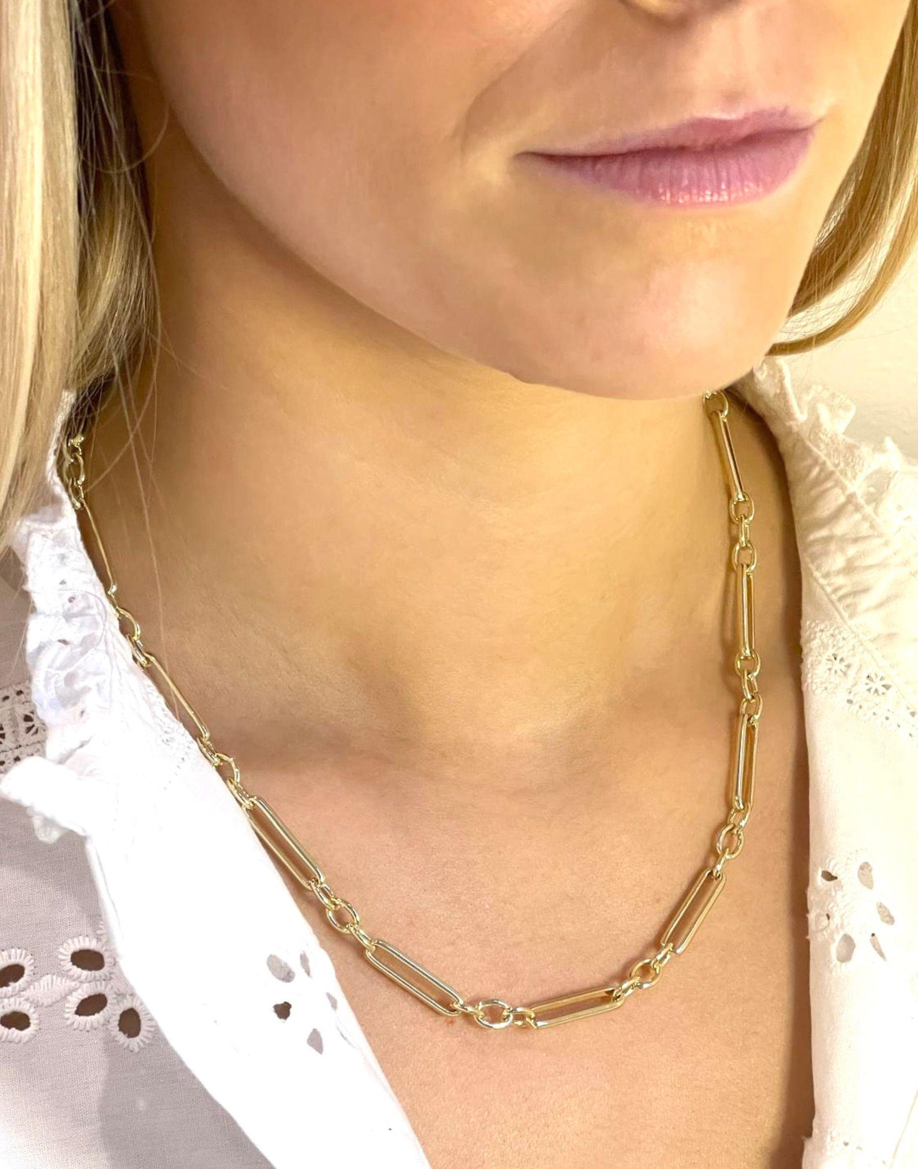 Clara Gold Link Necklace