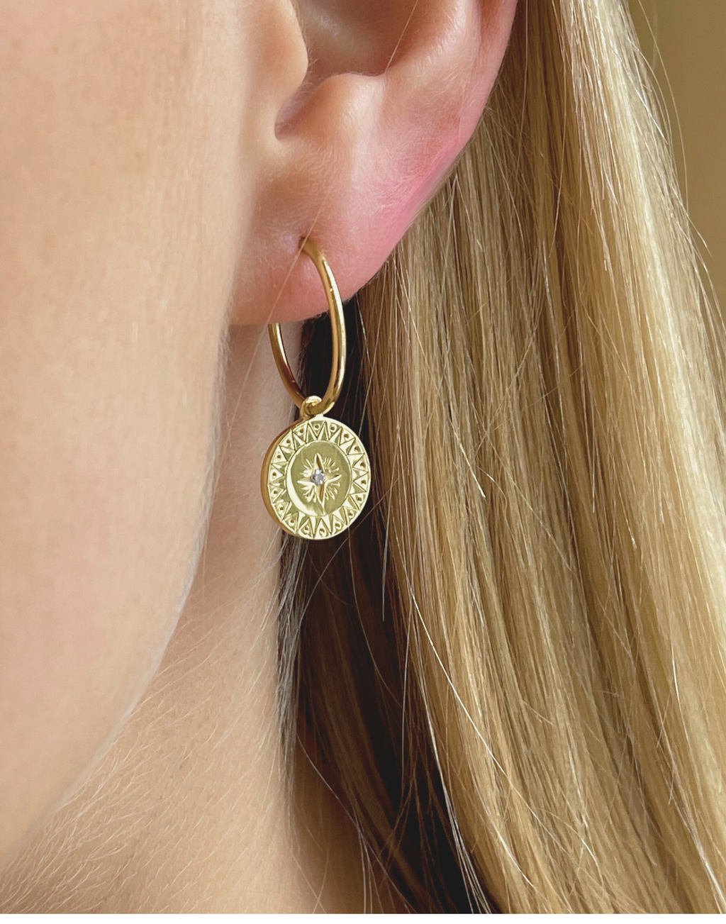 Cleo Gold Hoop Earrings