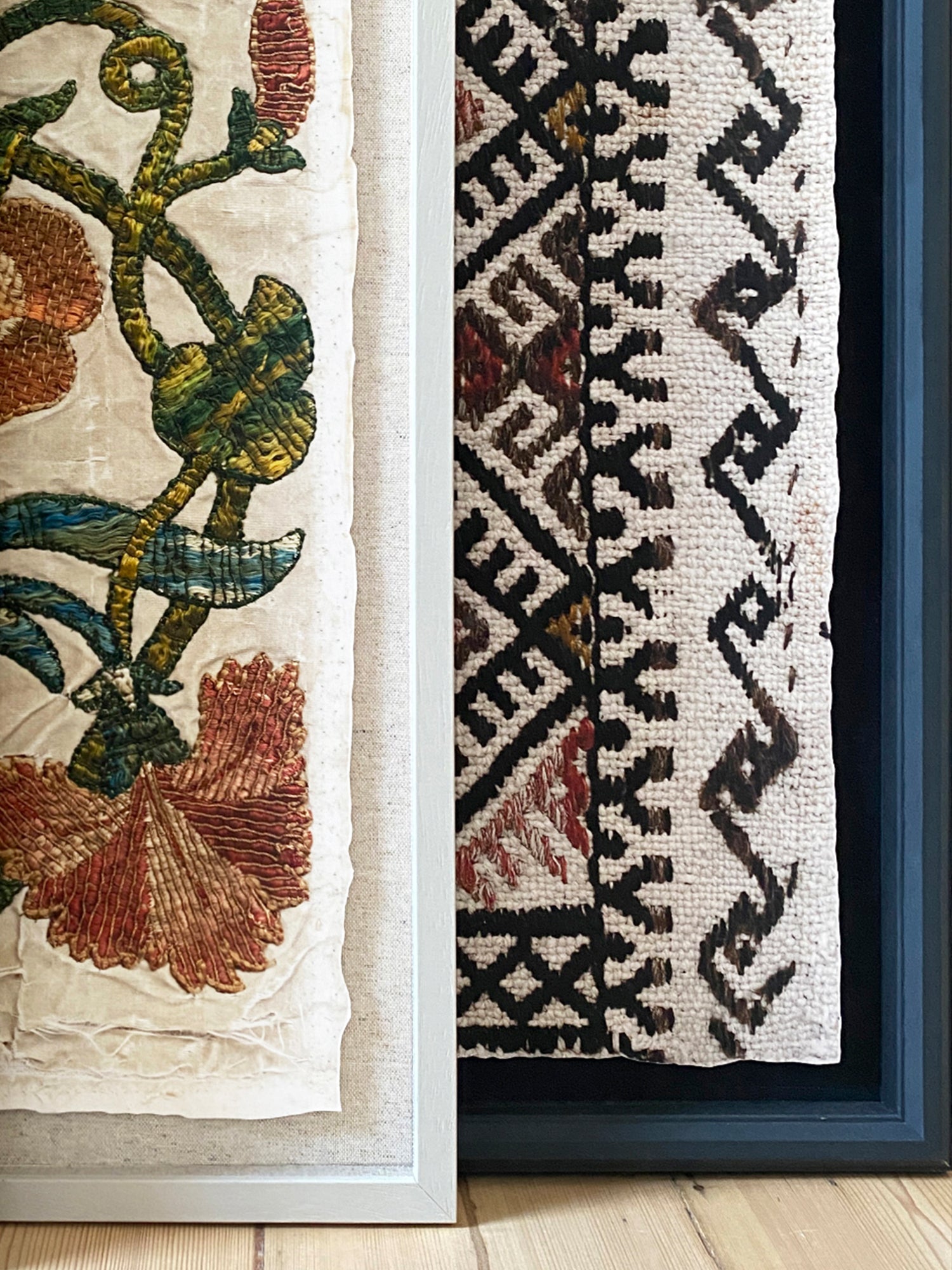 Hampton Framed Textile Print