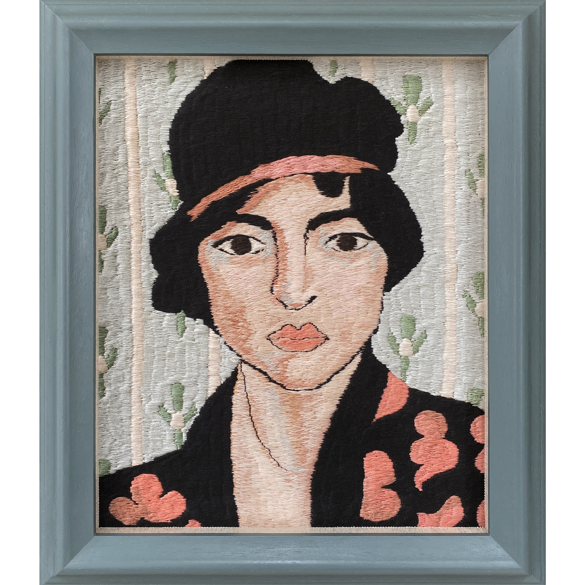Clover Framed Embroidery Print