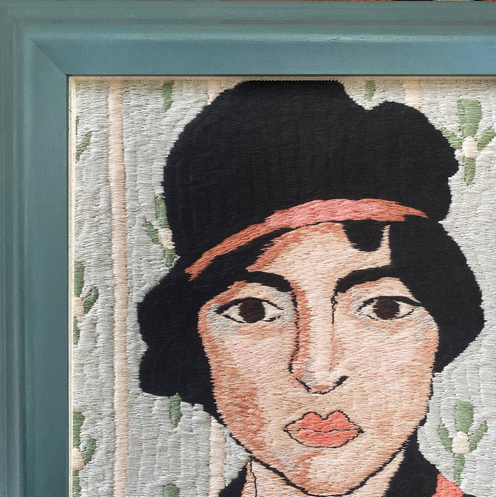 Clover Framed Embroidery Print