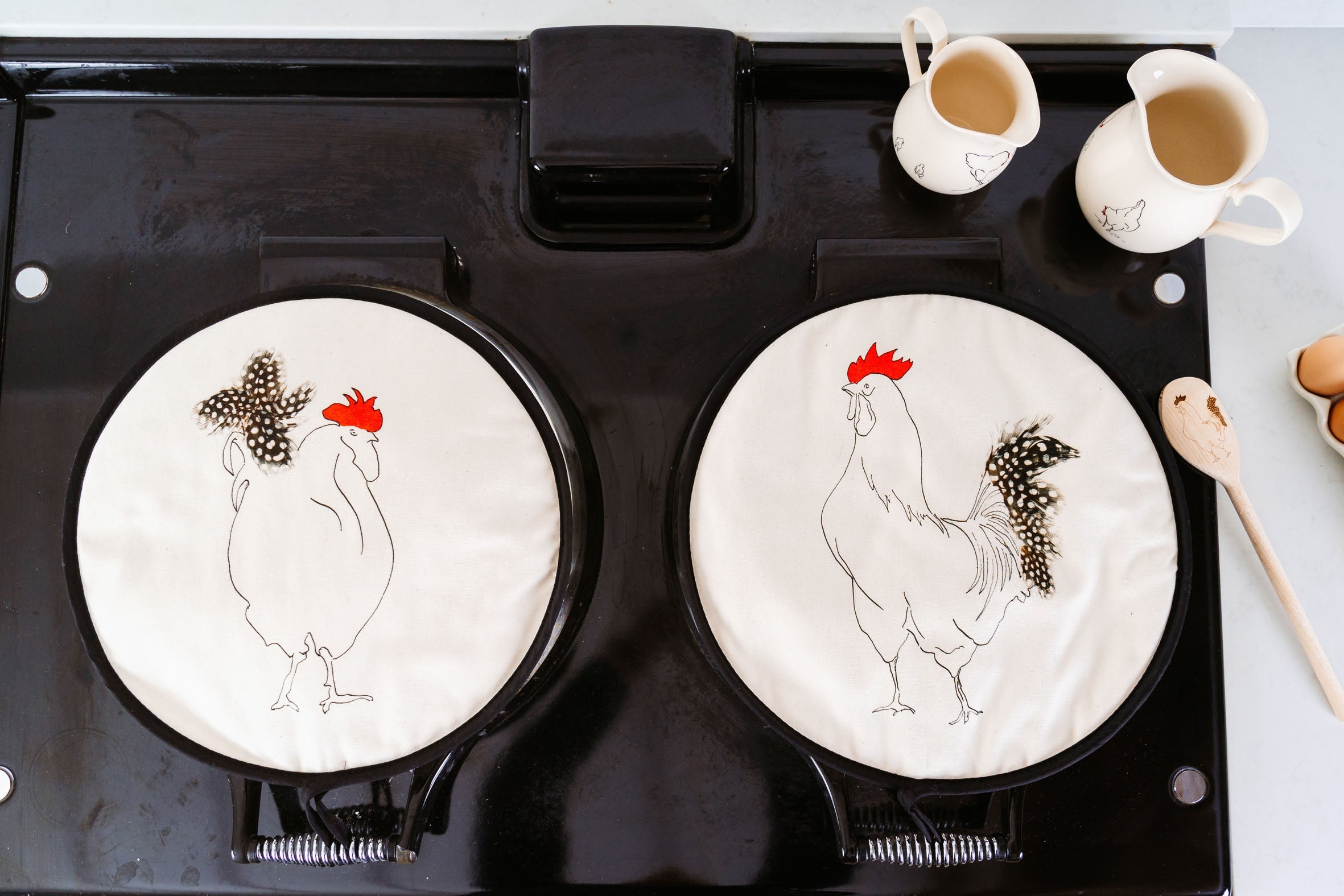 Aga Pads with Tea Towel set