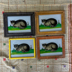 CAT Indian glass painting - multiple available