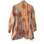 Coral & Pink Long Kantha Coat