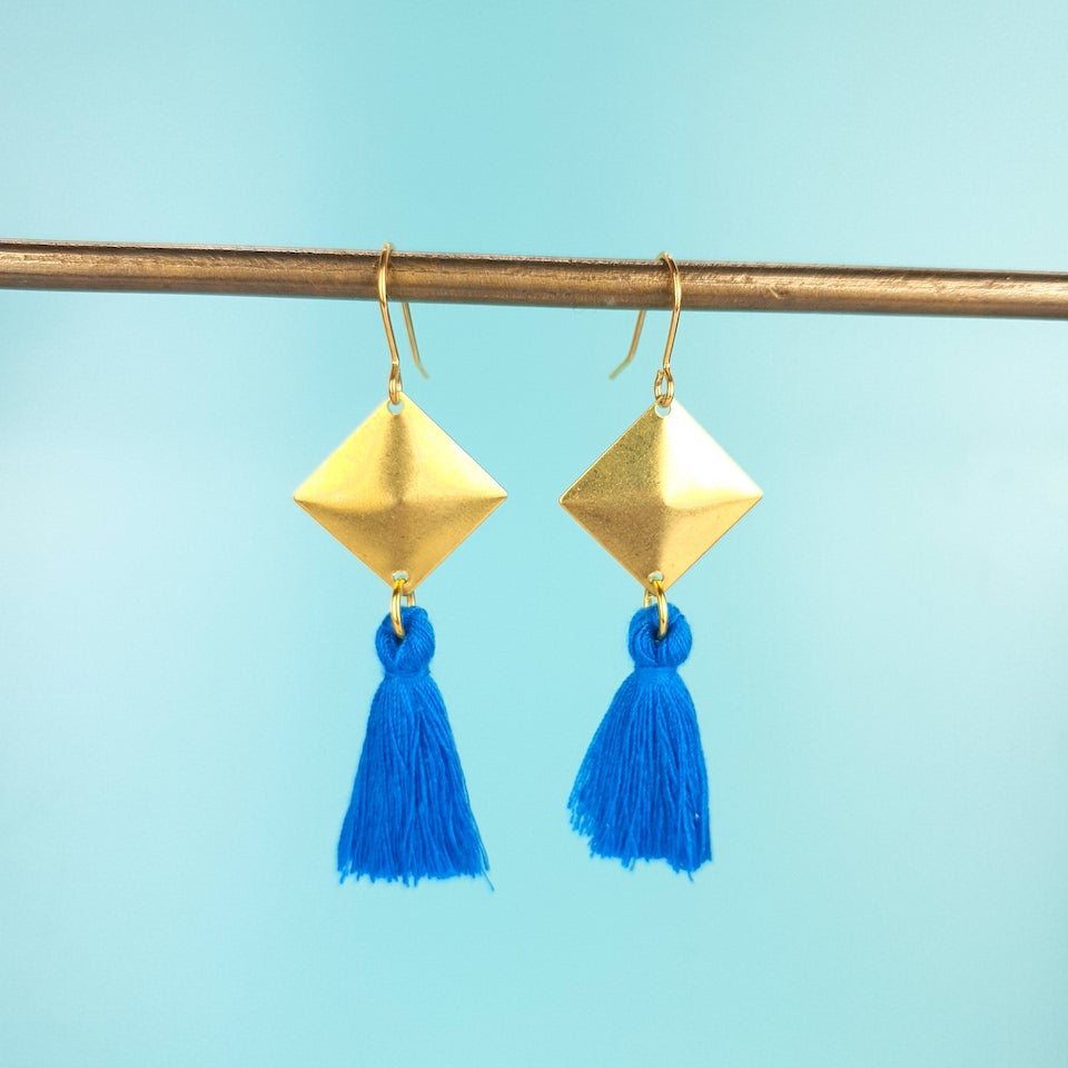 Gold Tassel Earrings