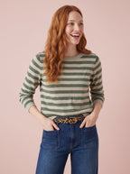 Stella Metallic Knit Top Lurex Sweater Top