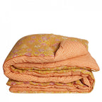 Cotton & Velvet Quilted Sofa Blanket Cover | 200 x 90cm