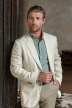 Cream Linen Blazer 