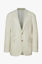 Cream Linen Blazer 
