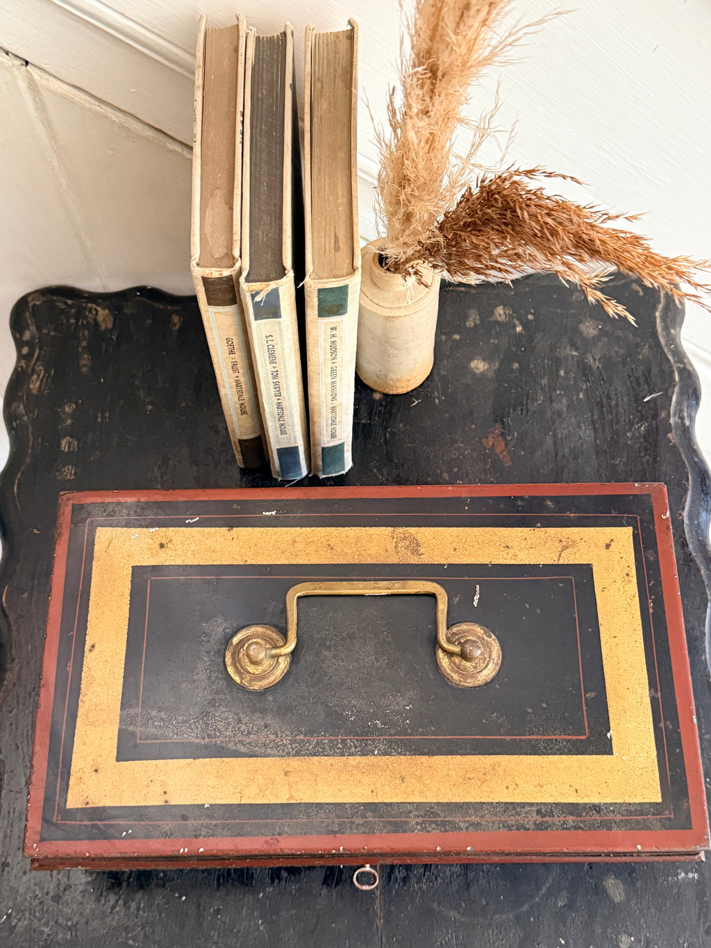 Antique Metal Cash Box C1910