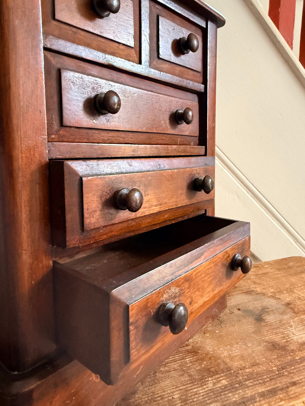 Victorian Oak Table-Top Apprentice Drawers