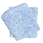 WooWoo Muslin Swaddle - Blue Giraffe