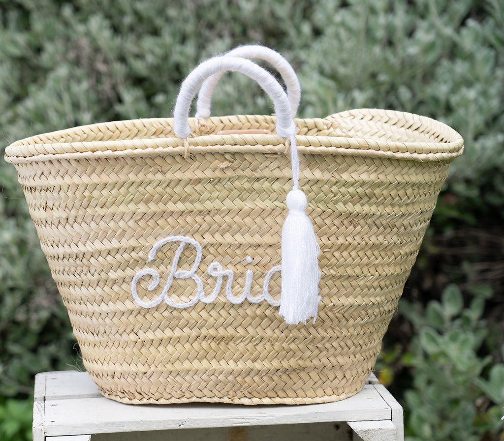 Handwoven Bride Straw Bag