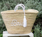 Handwoven Bride Straw Bag