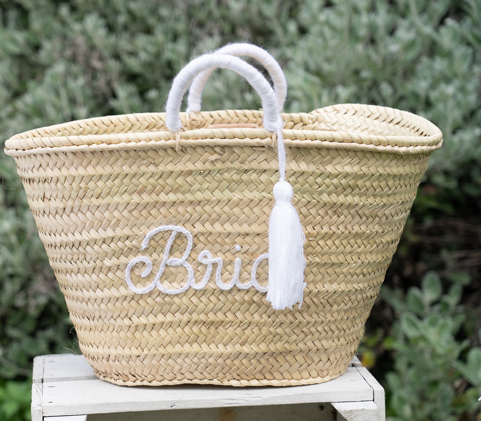 Handwoven Bride Straw Bag