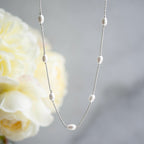 Pearl Necklace in Silver