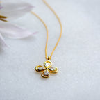 Lucky Clover Pendant with Cubic Zirconia