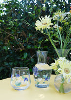 Pansy carafe & glass set