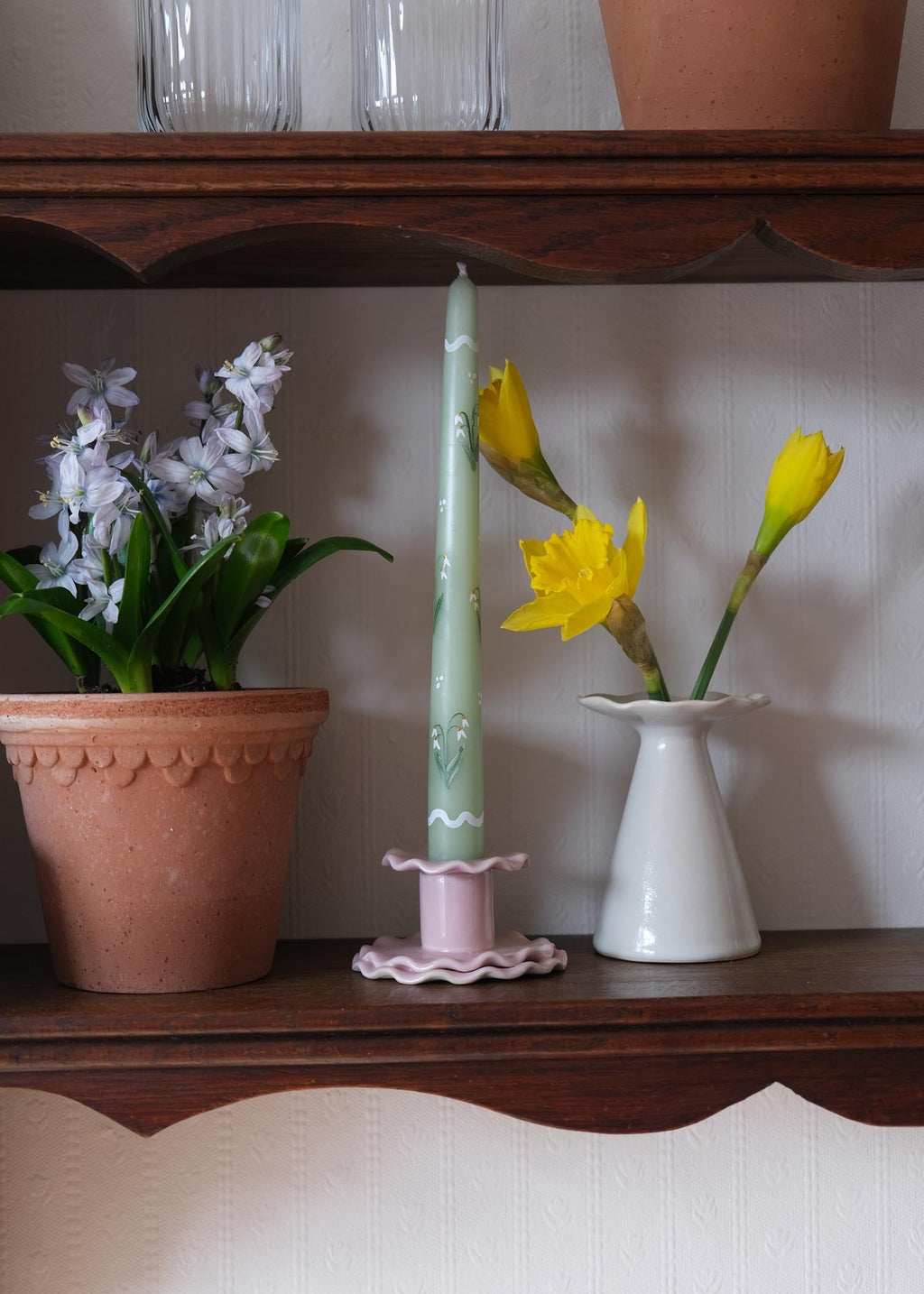 Snow drop candle