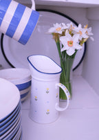 Yellow tulip ceramic jug
