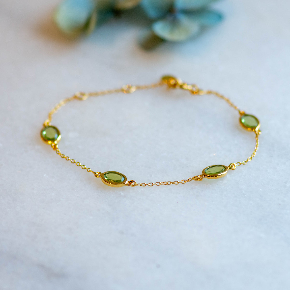 Marilyn Bracelet in Gold with Peridot