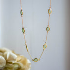 Marilyn Necklace in Gold with Peridot