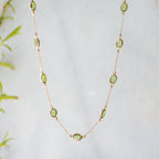 Marilyn Necklace in Gold with Peridot