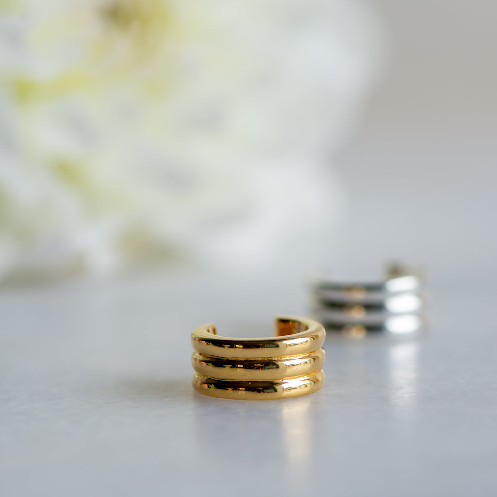 Triple Cuff in Gold