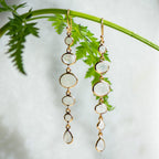 Cascade Earrings in Gold with Moonstone