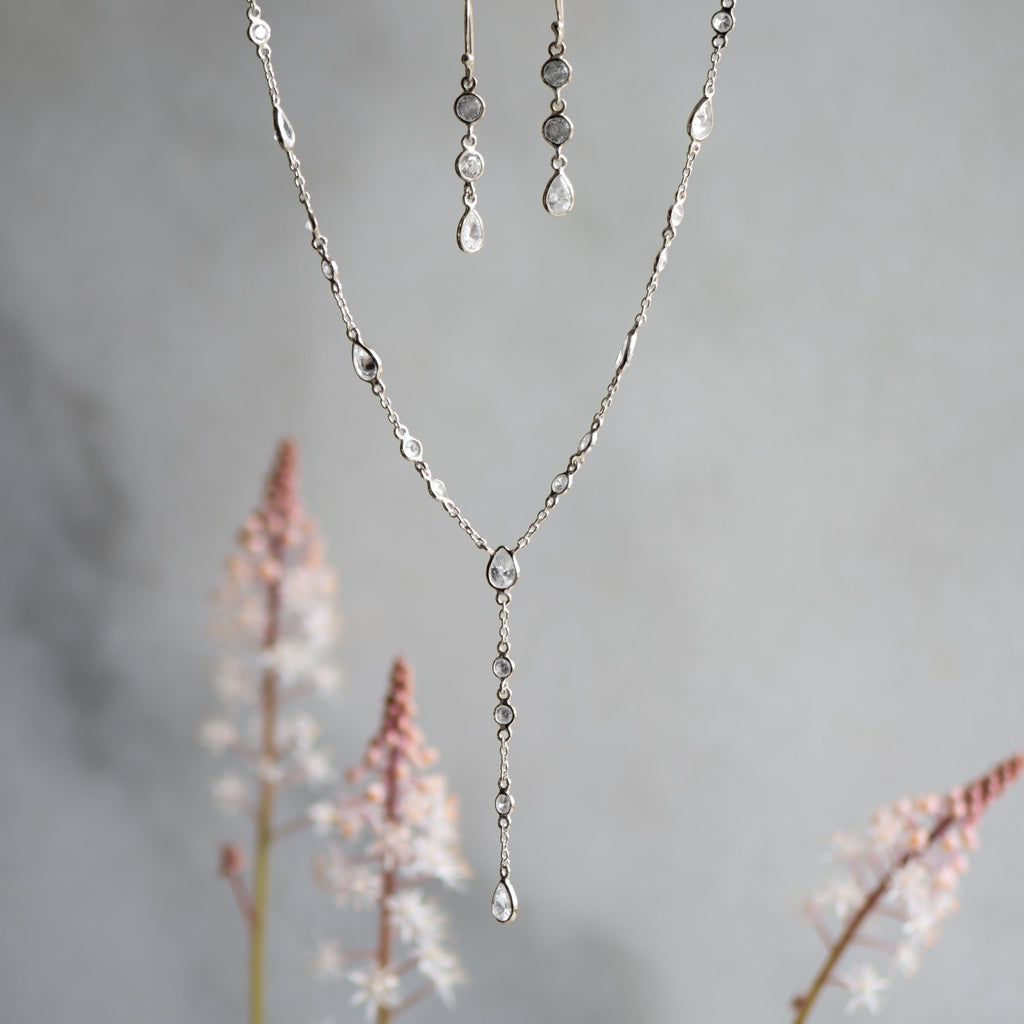 Triple Drop in Silver and Zirconia