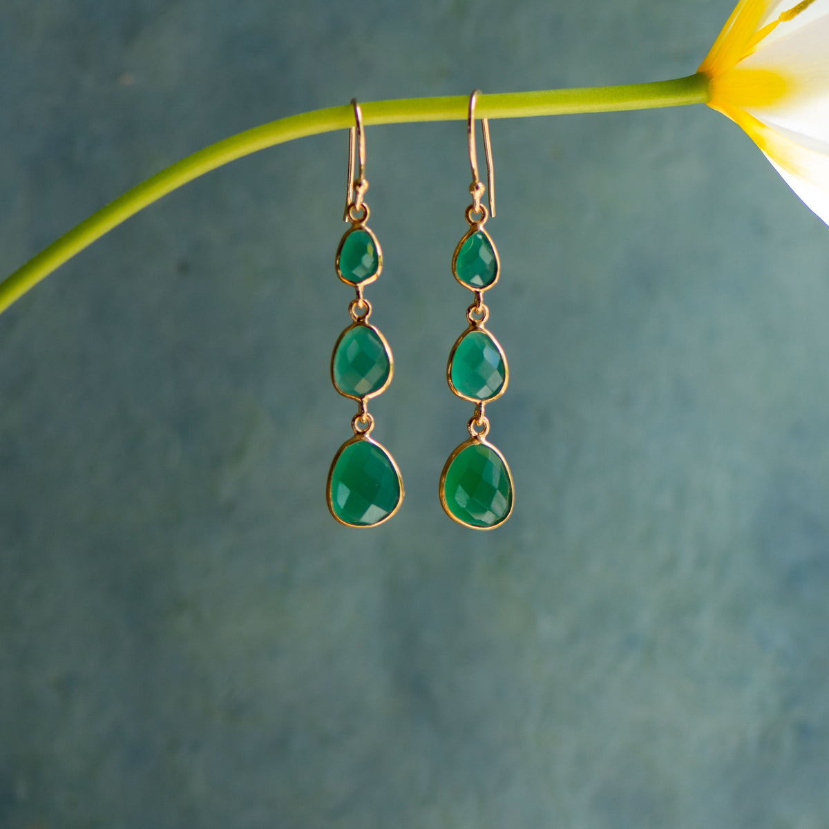 Radiance Drops in Green Onyx