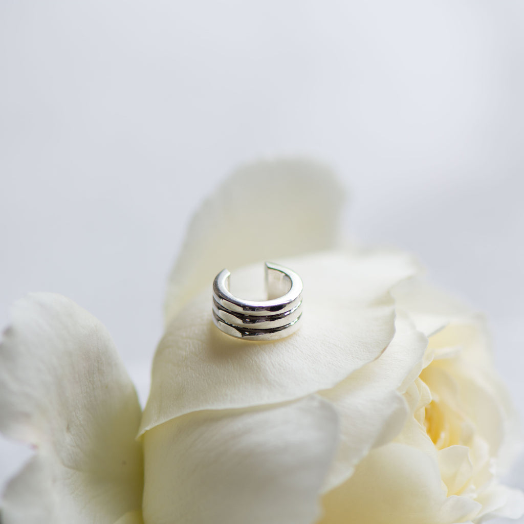 Triple Cuff in Silver