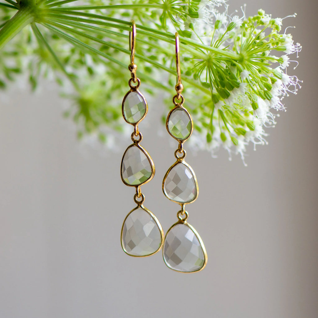 Radiance Drops in Green Amethyst