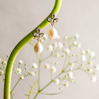 Topaz and Pearl Angel Drops